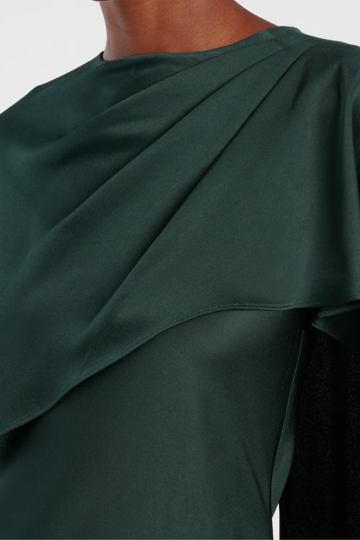 Simkhai Izel Satin Cape Gown