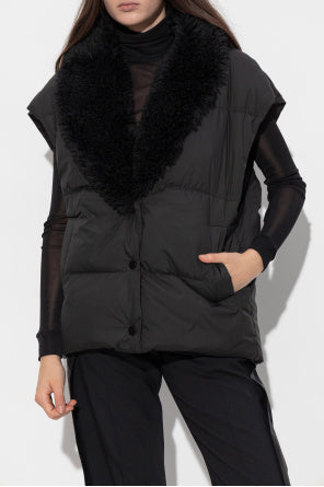 Iro Koraly Quilted Faux-Fur Collar Vest