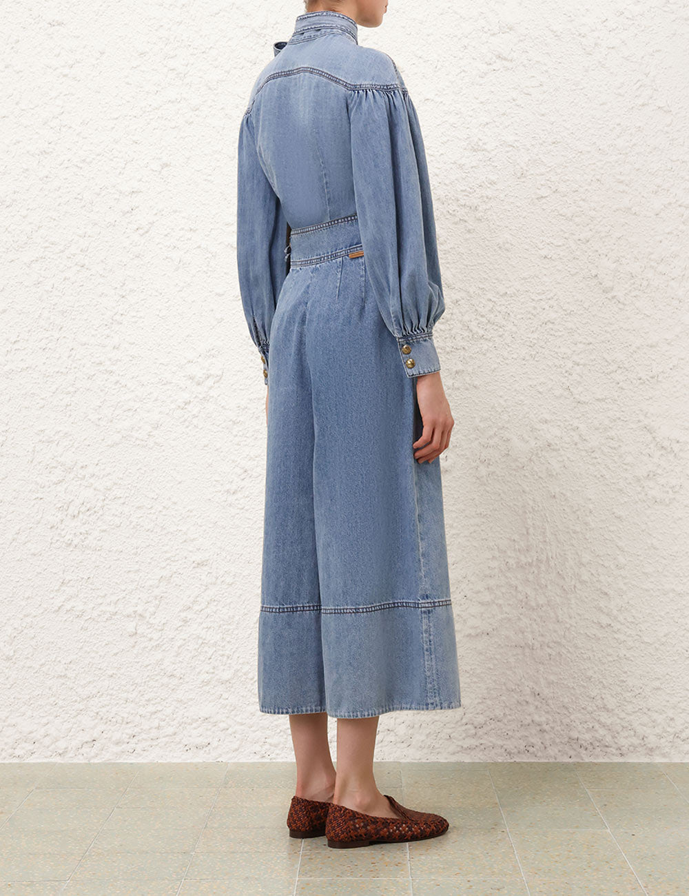 Zimmermann Denim Culotte Pant