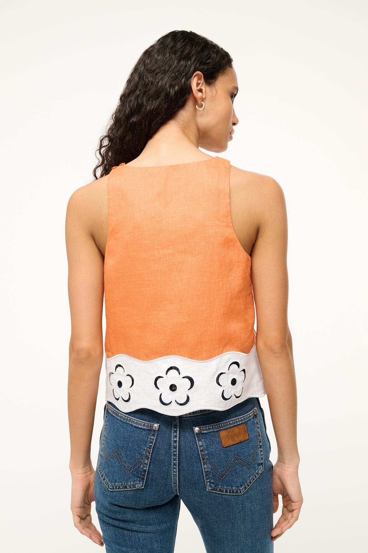 Top de lino Staud Mika