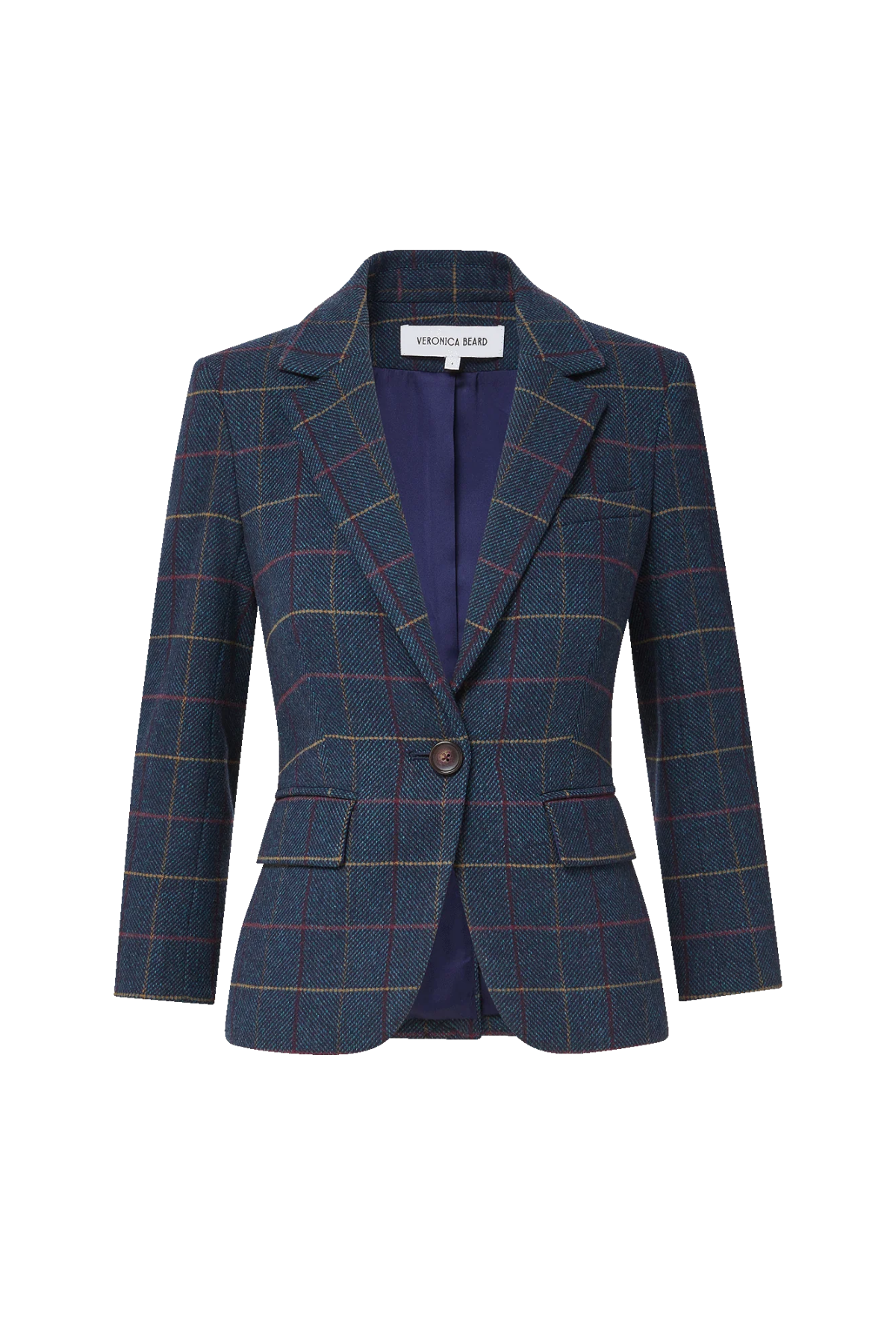 Veronica Beard Schoolboy Dickey Jacket - Teal Multi