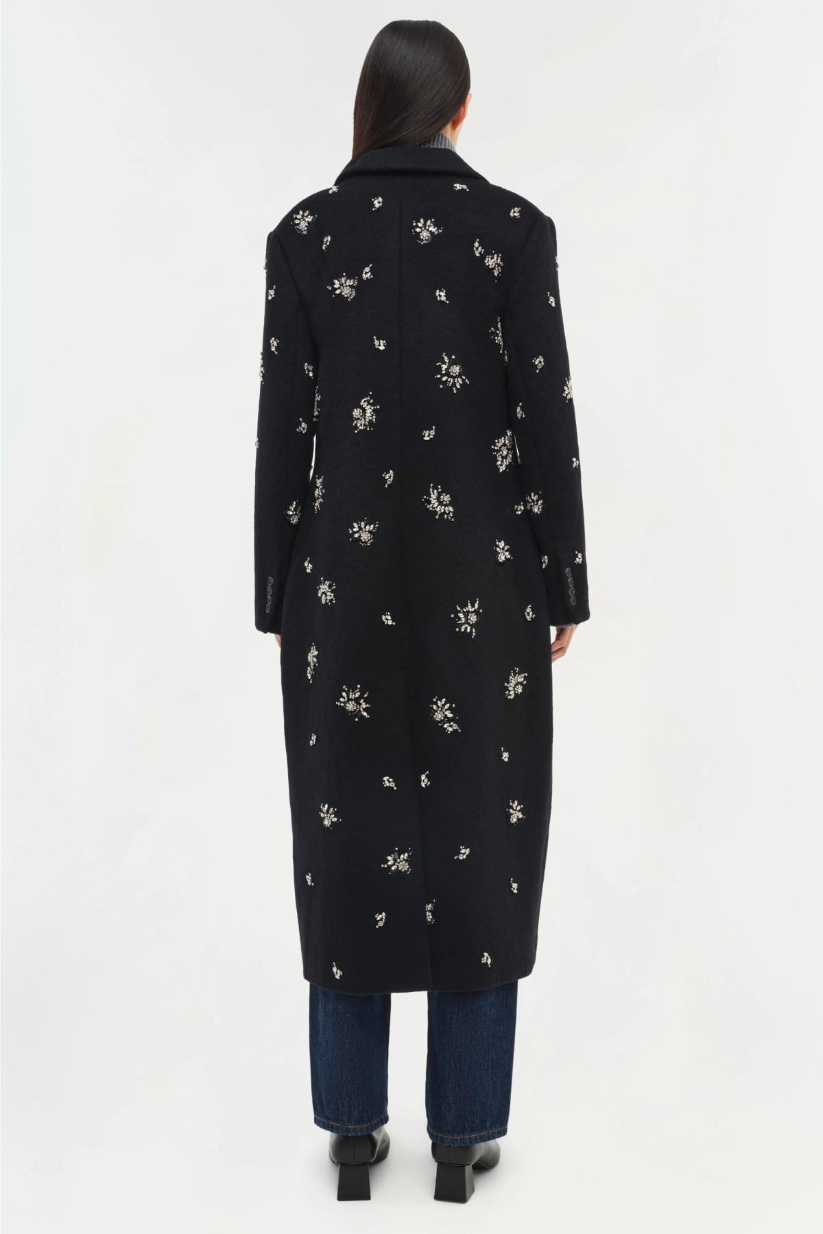 Simkhai Gianni Embellished Wool Coat
