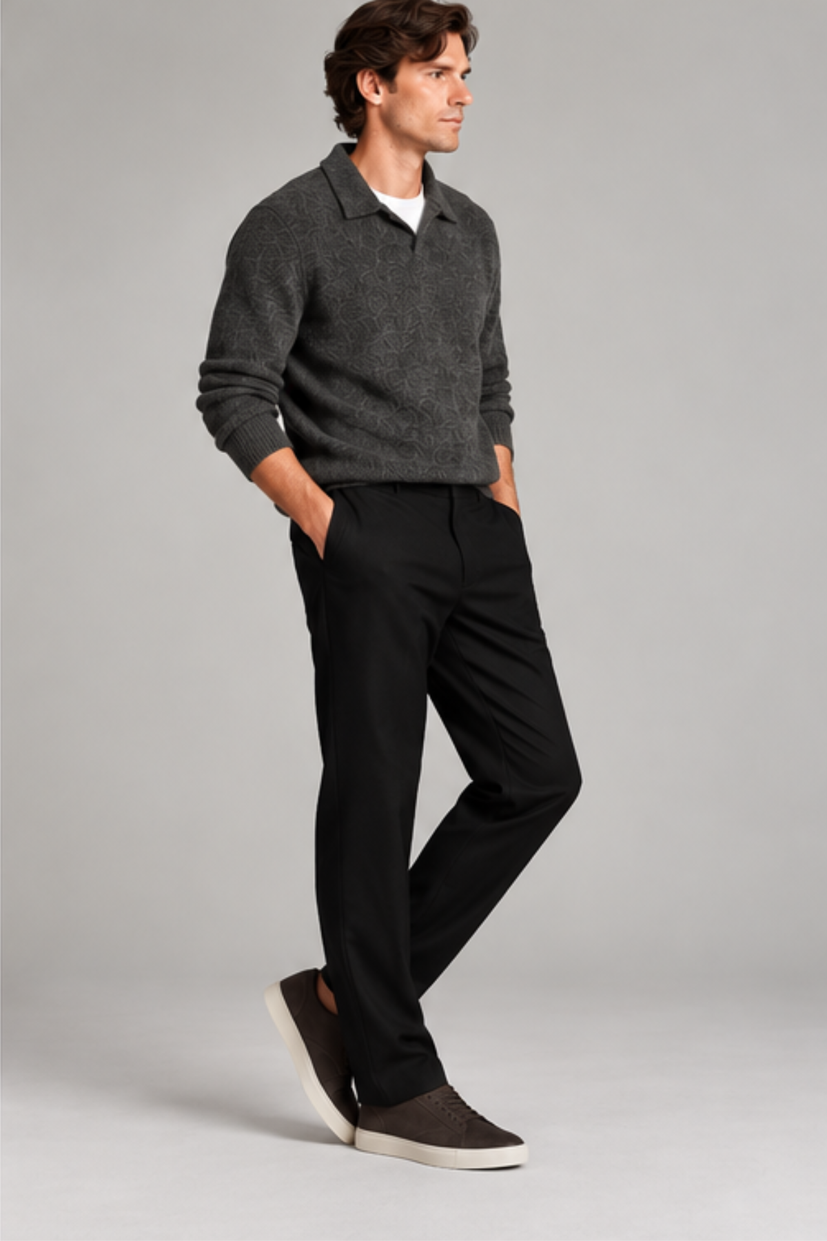 Vince Men's Tailored Knit Owen Pant - Black