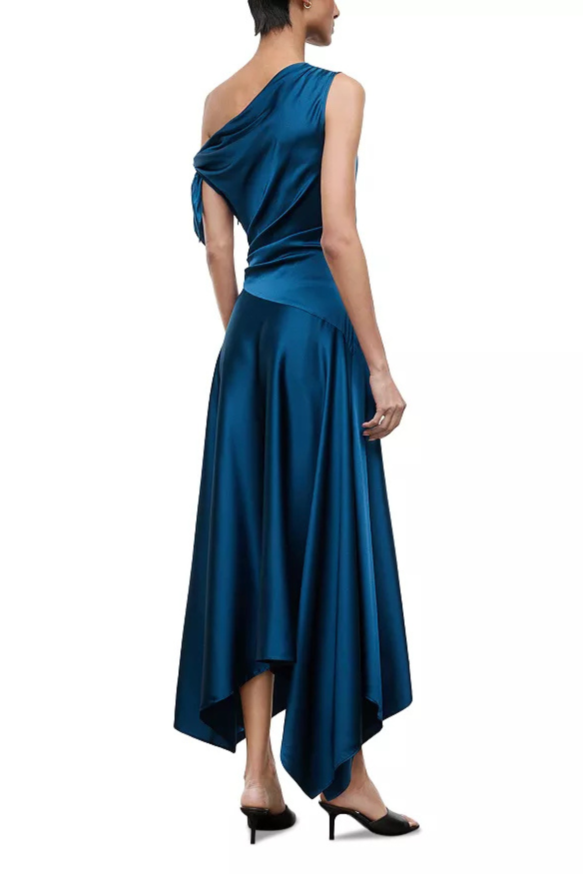 Staud Portia Silk Dress - Harbor