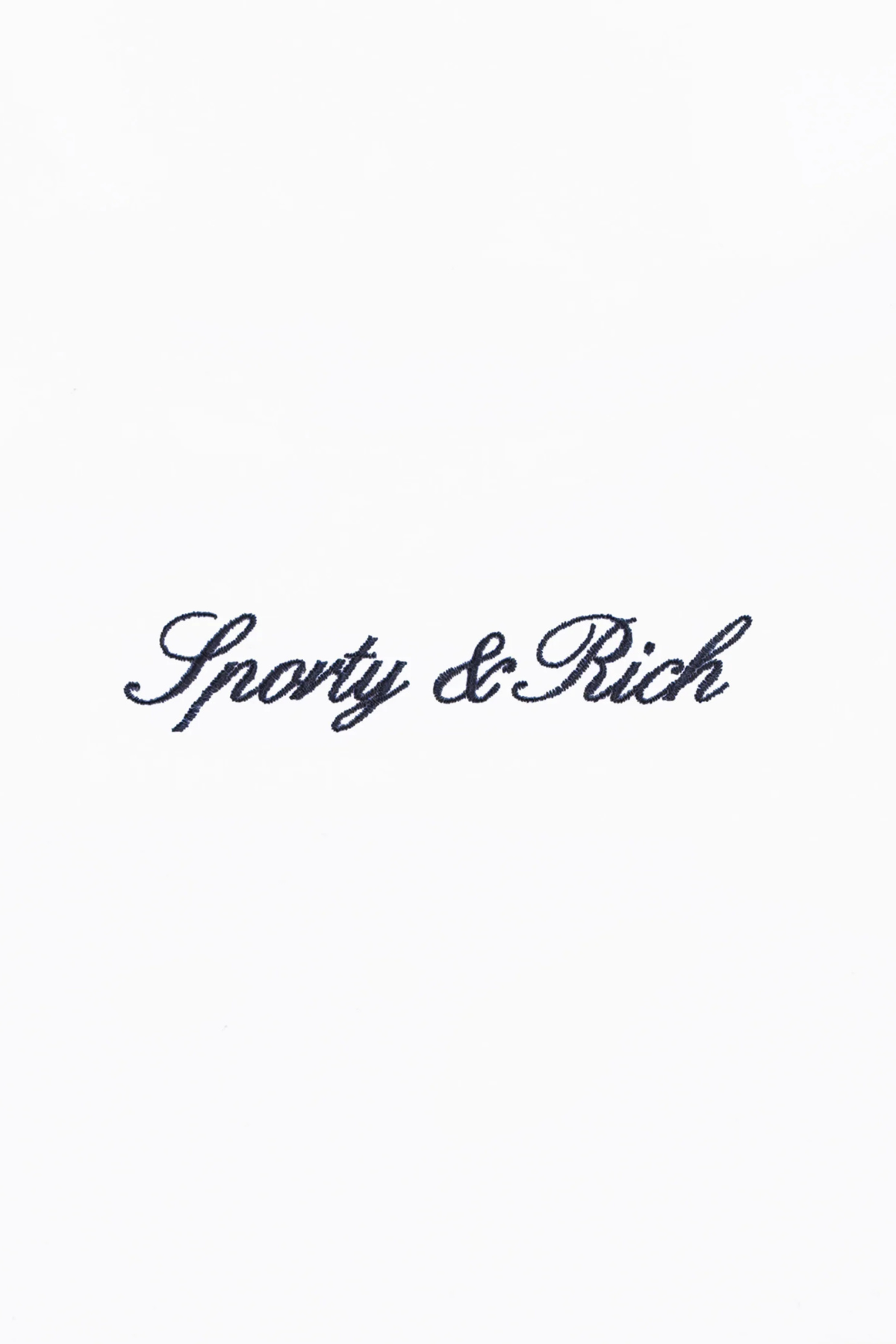 Sporty & Rich Signature Logo Terry Short - White Light Navy