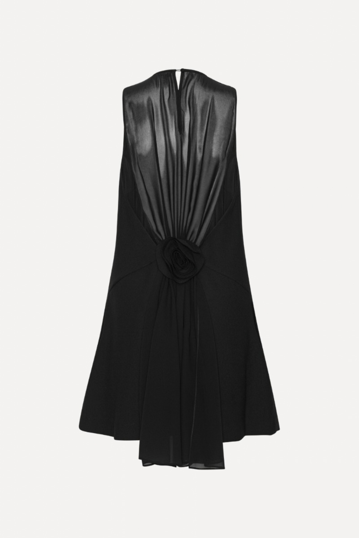 ROTATE Birger Christensen Crepe Mini A-Line Dress - Black