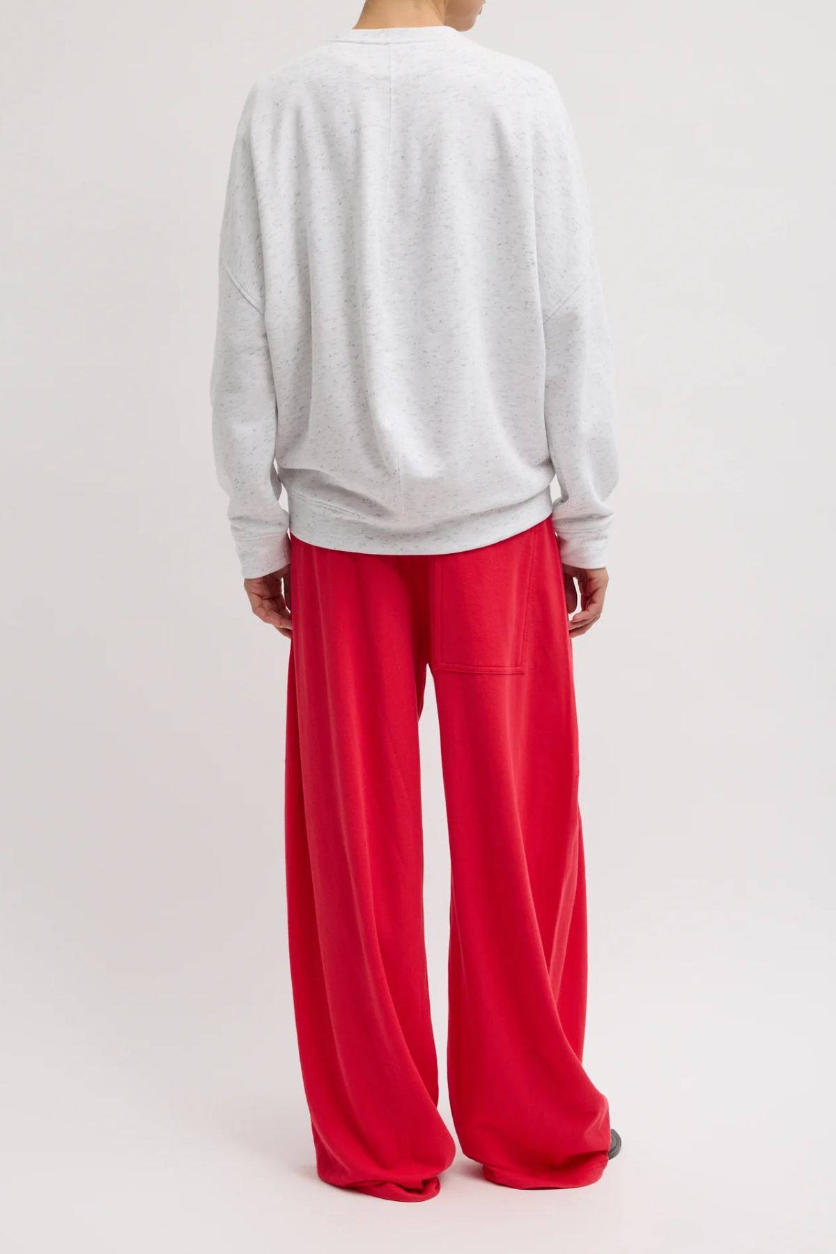 Tibi Light Weight Sweatshirting Winslow Pant - Red
