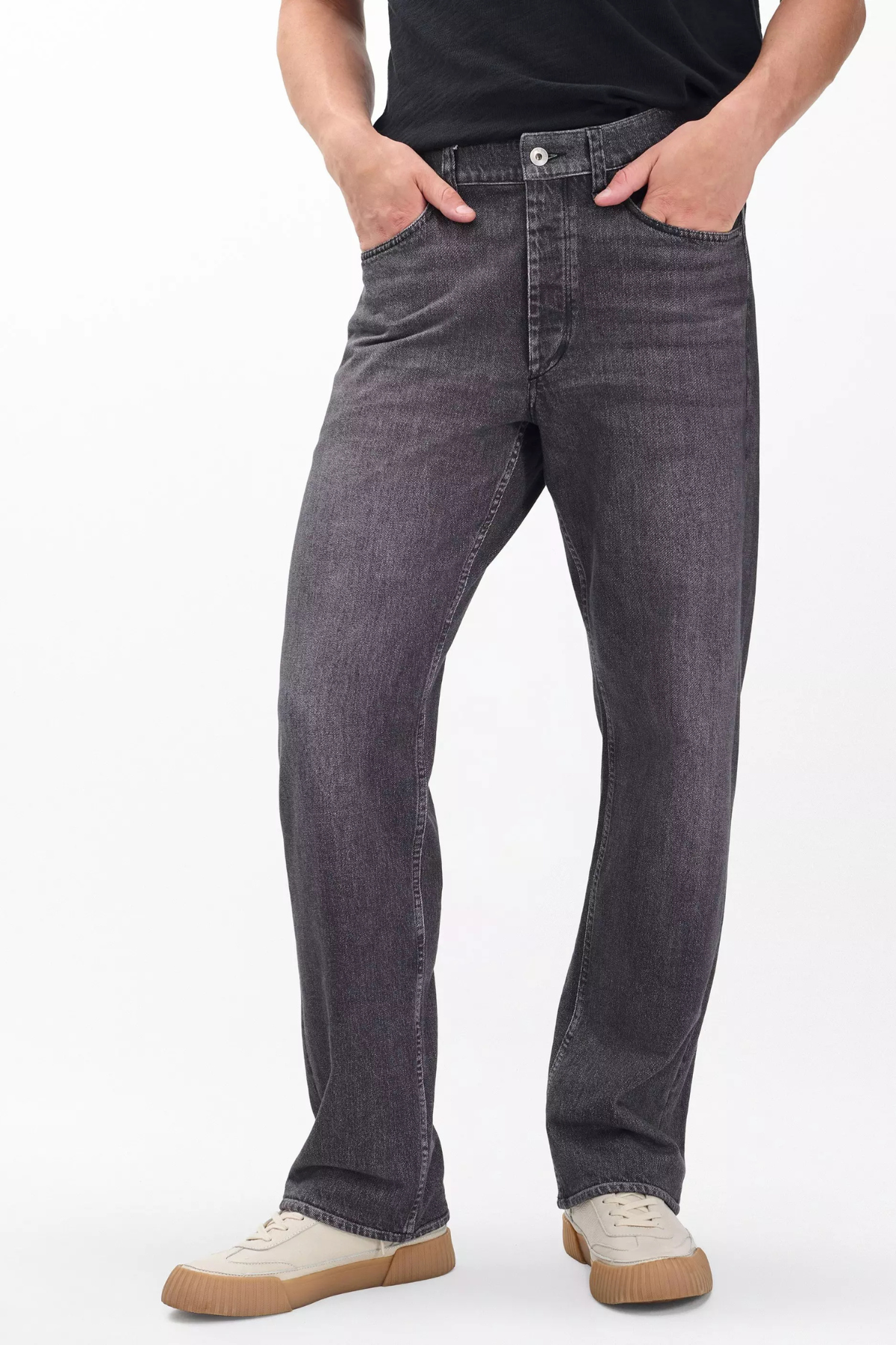 Rag & Bone Men's Fit 4 Miramar Straight Pants - Faded Black