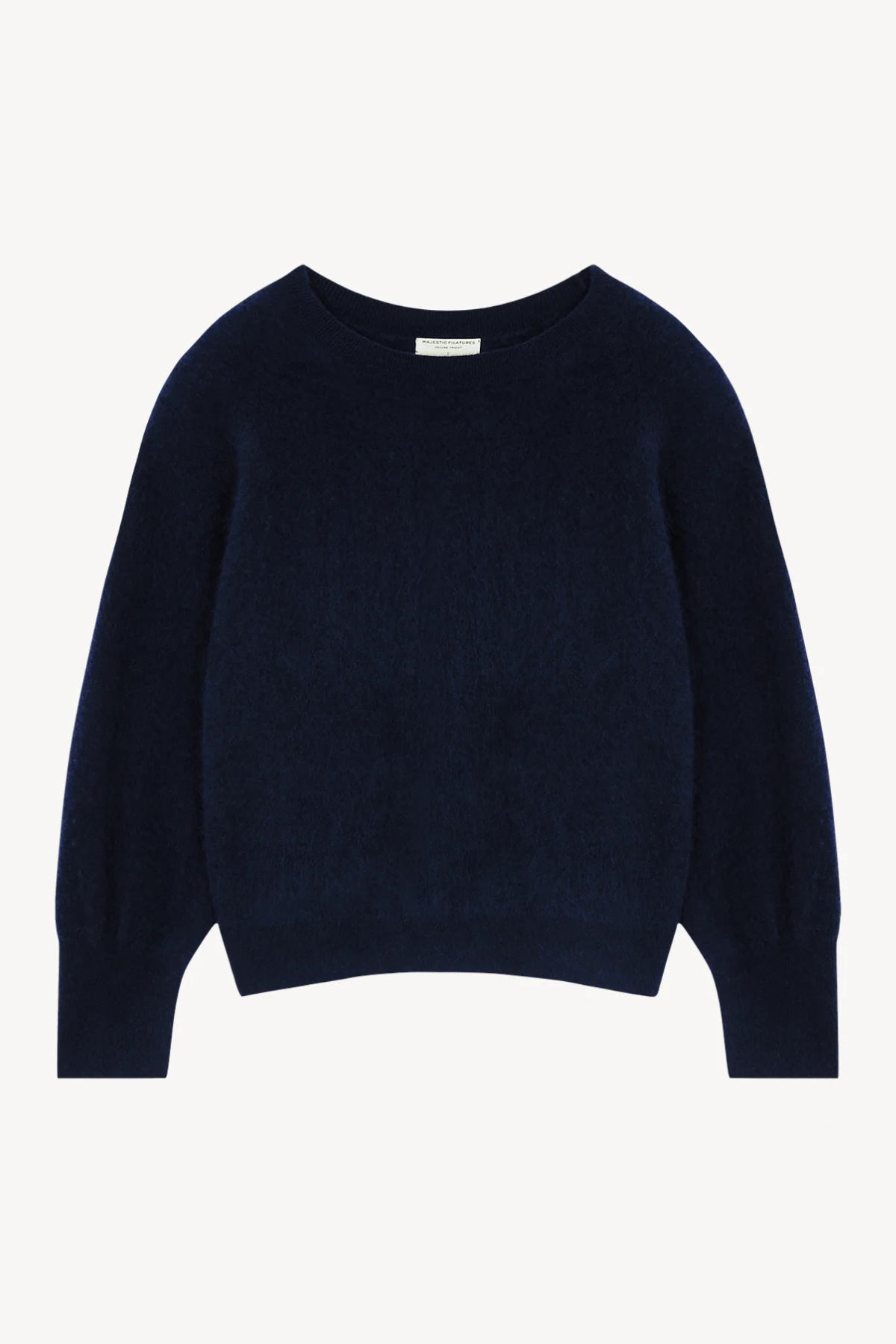 Majestic Filatures Wool Cashmere L/S Boatneck - Marine