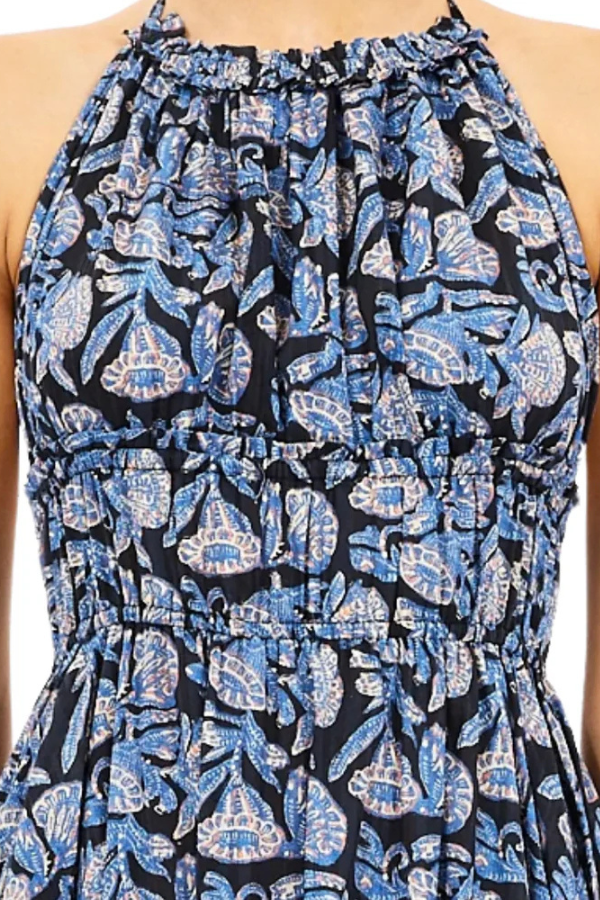 Ulla Johnson Anelise Halter Midi Dress - Zinnia