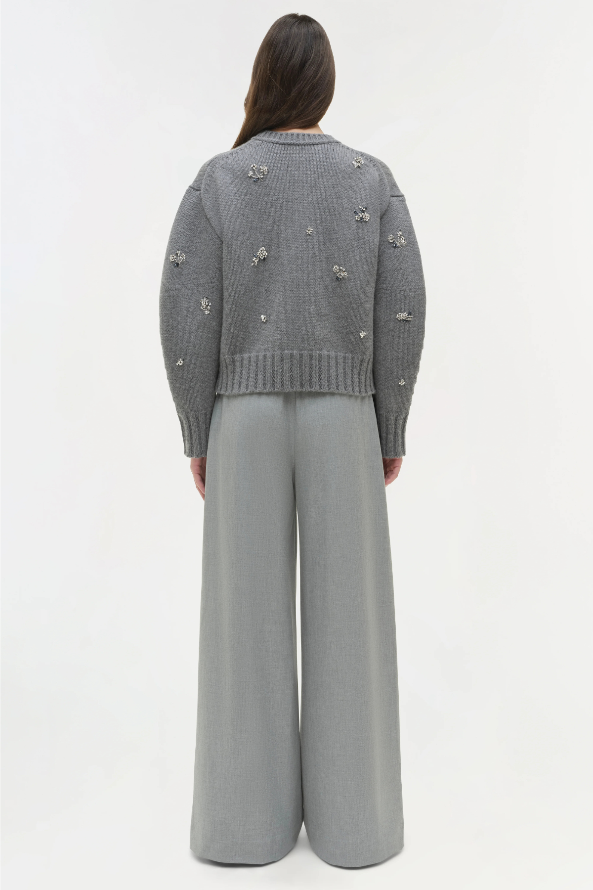 Simkhai Coraline Embellished Knit Crewneck