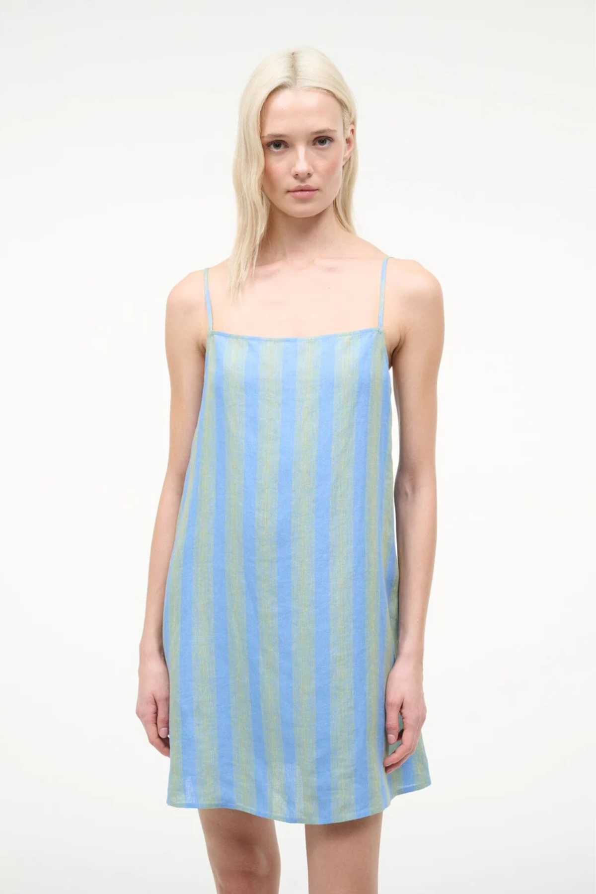 Staud Laura Linen Mini Dress