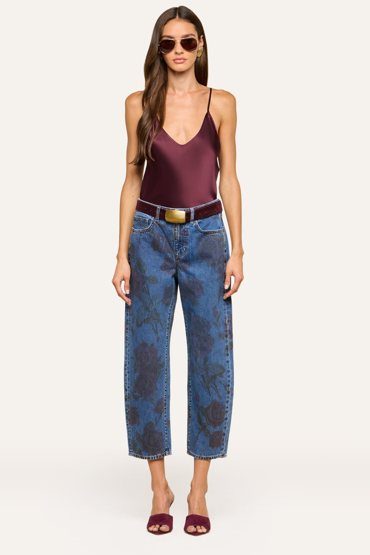 L'AGENCE Lexi Camisole - Deep Sangria