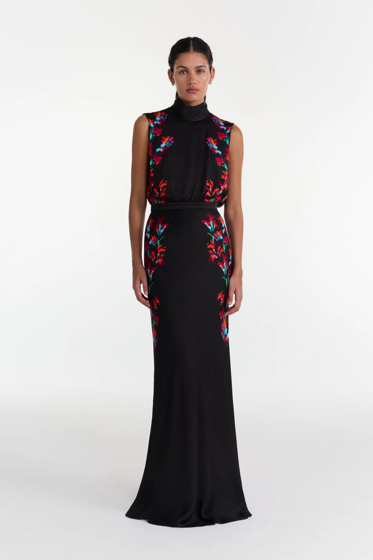 Saloni Fleur Dress - Aquarelle