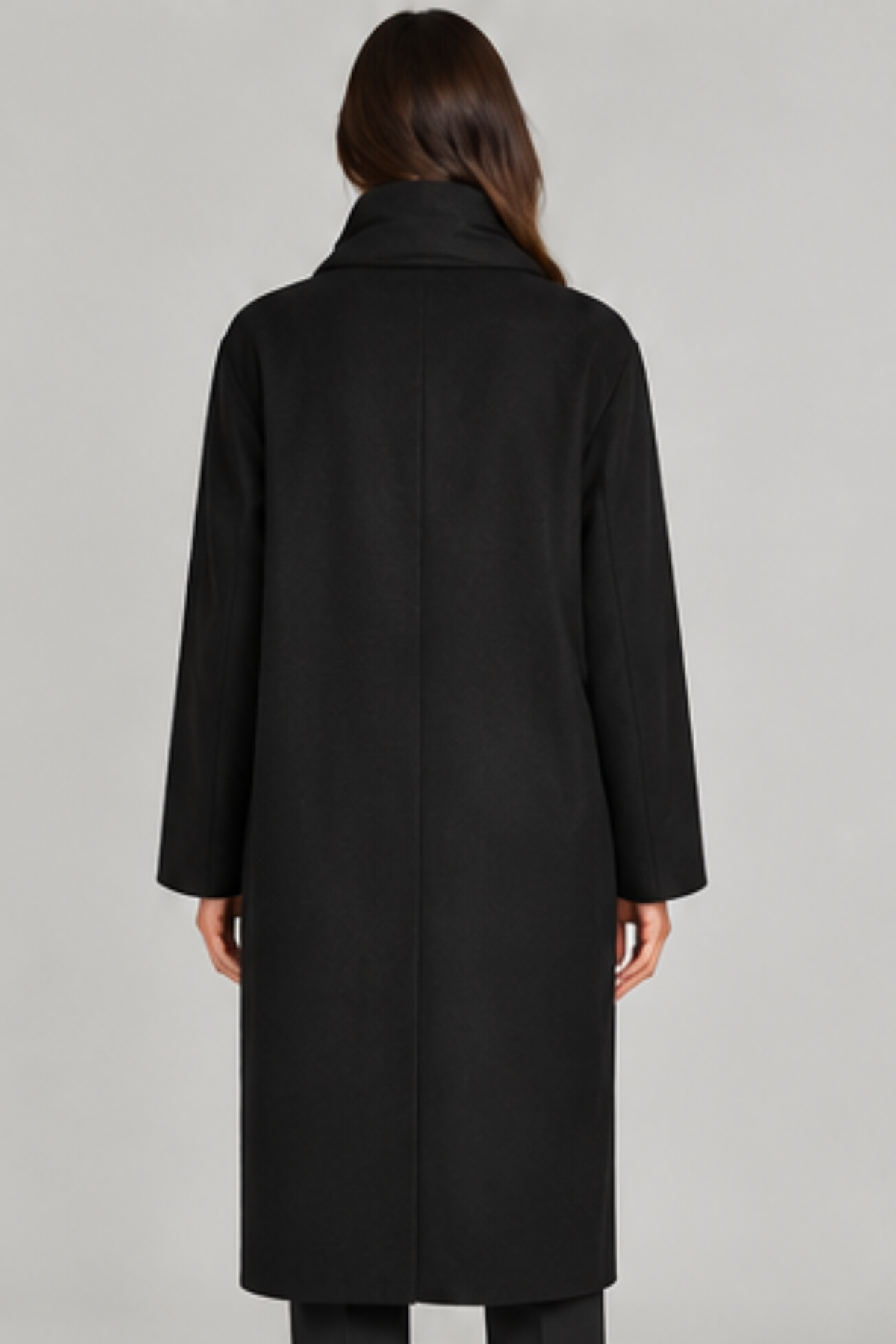 Harris Wharf Scarf Jacket Cashmere Blend - Black