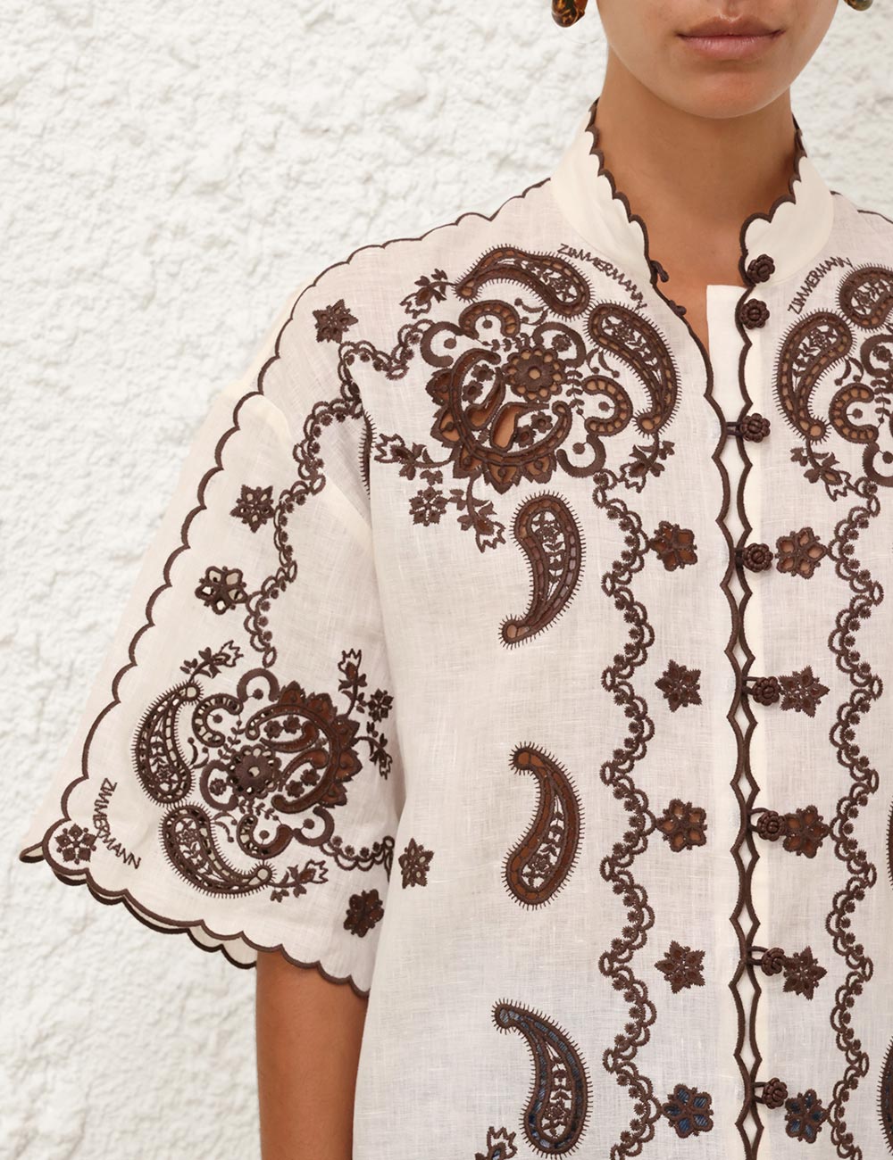 Camisa bordada Zimmermann Ascension