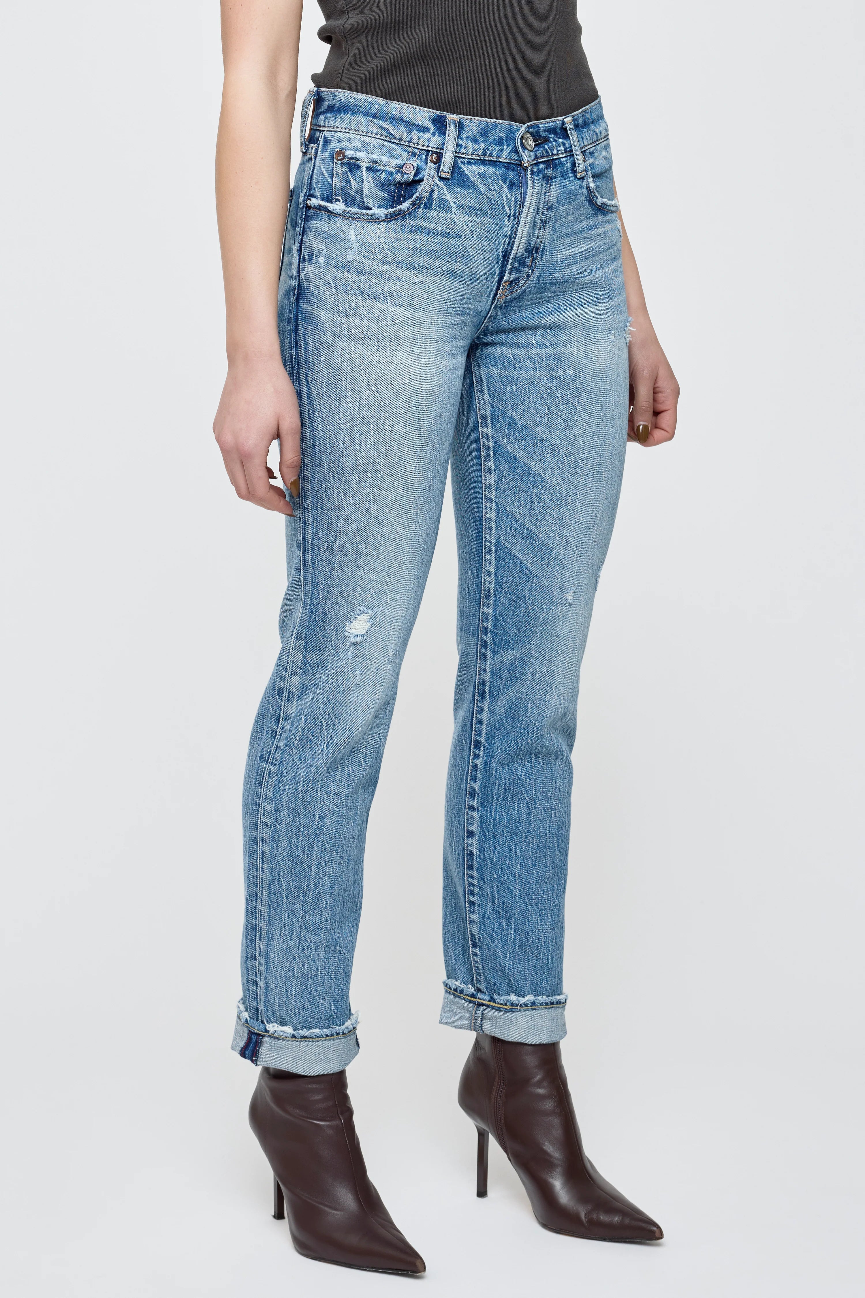 Vaqueros rectos ajustados Moussy MV Farmingdale