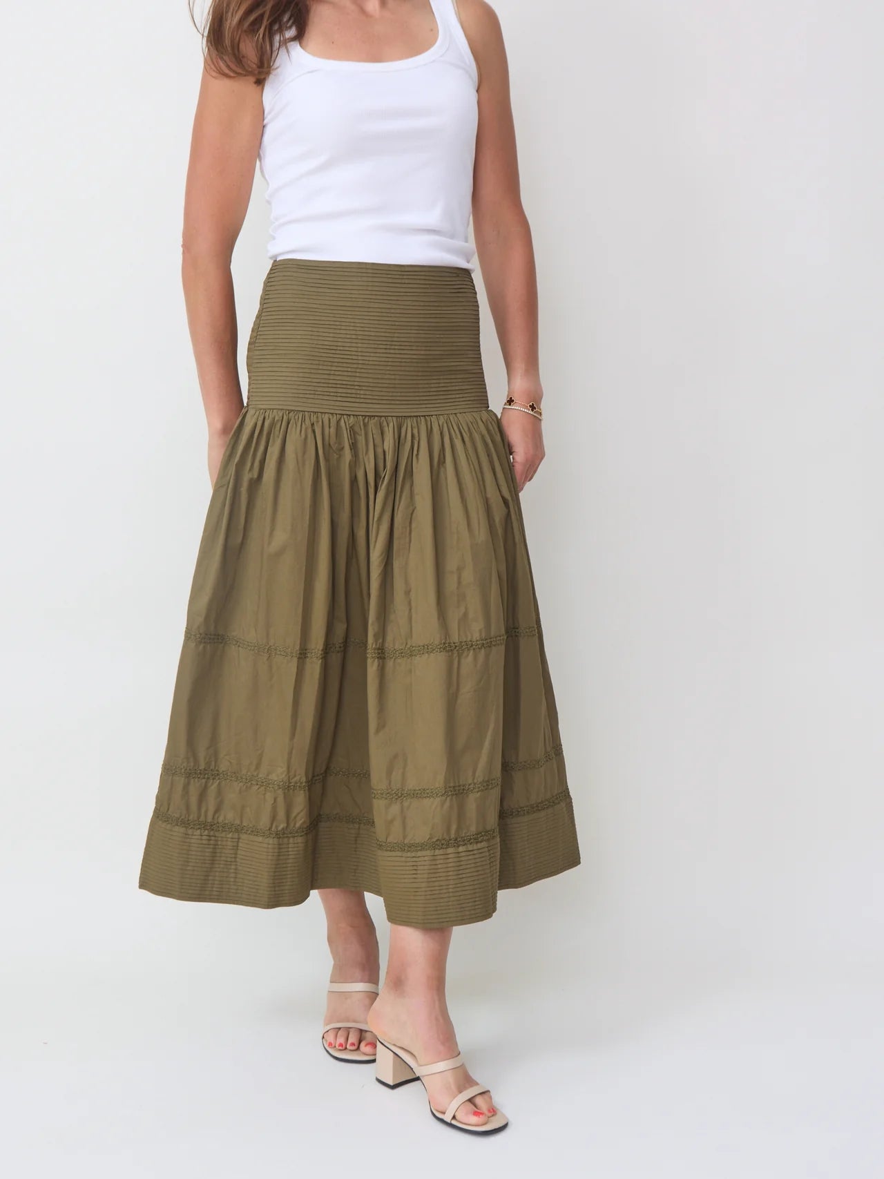 Maria Cher Hall Chris Midi Skirt