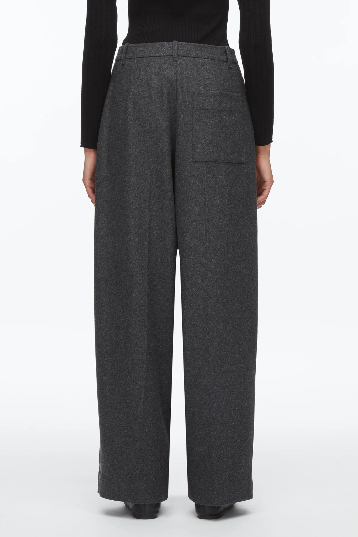 3.1 Phillip Lim Flannel Double Pleat Trouser