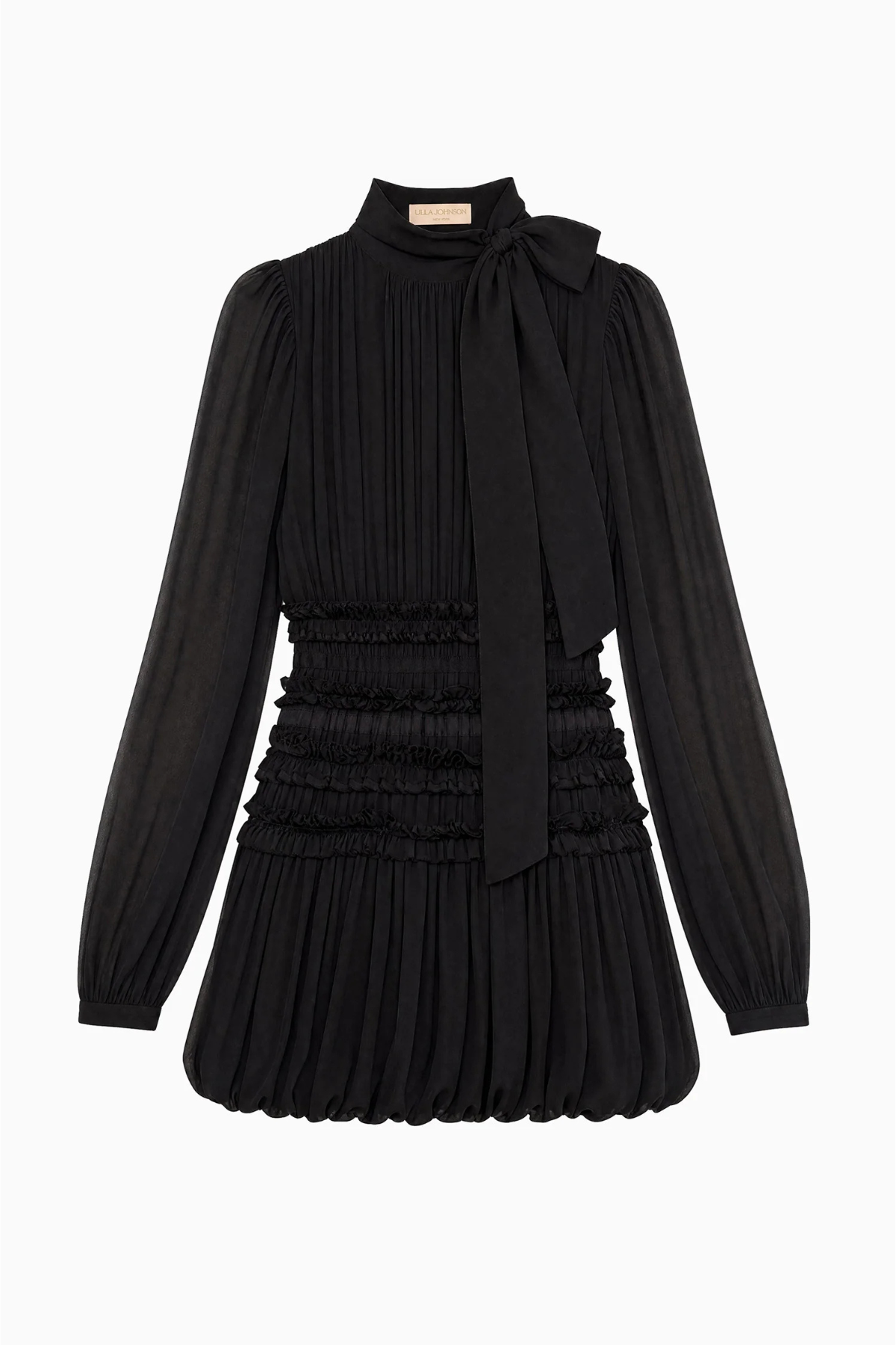 Ulla Johnson Celestine Silk Dress - Noir Mille Fleur