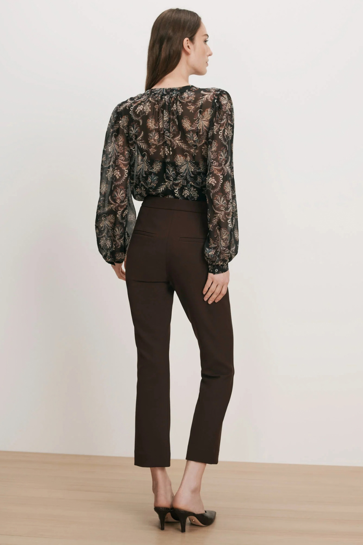 Veronica Beard Arte Pant - Espresso