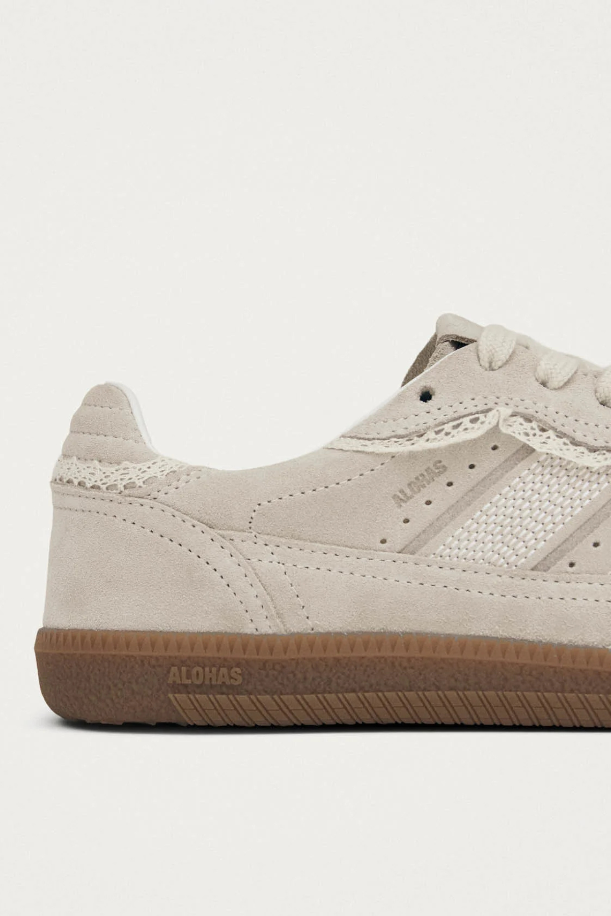 ALOHAS TB.490 Crochet Leather Sneakers - Crochet Cream