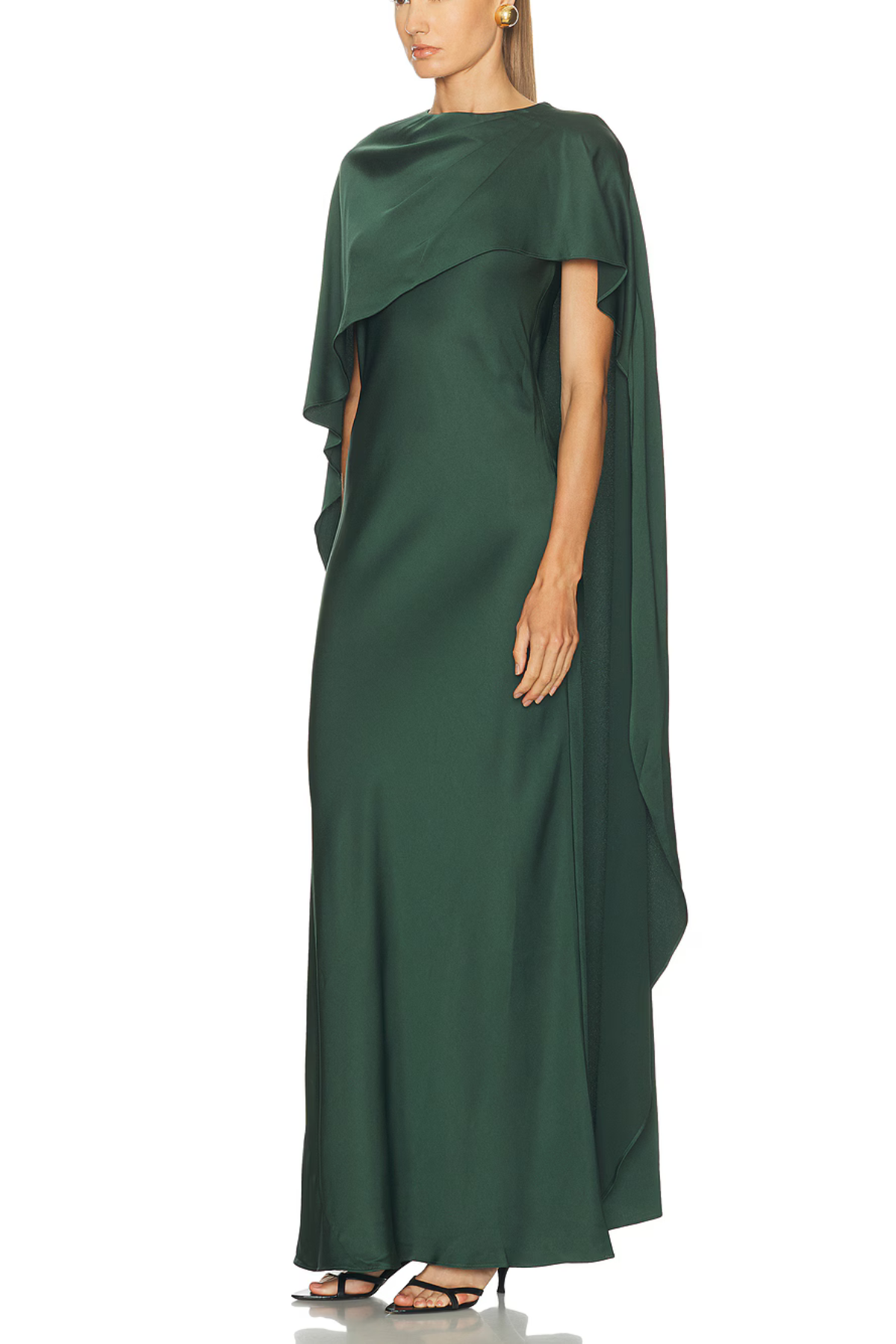 Simkhai Izel Satin Cape Gown