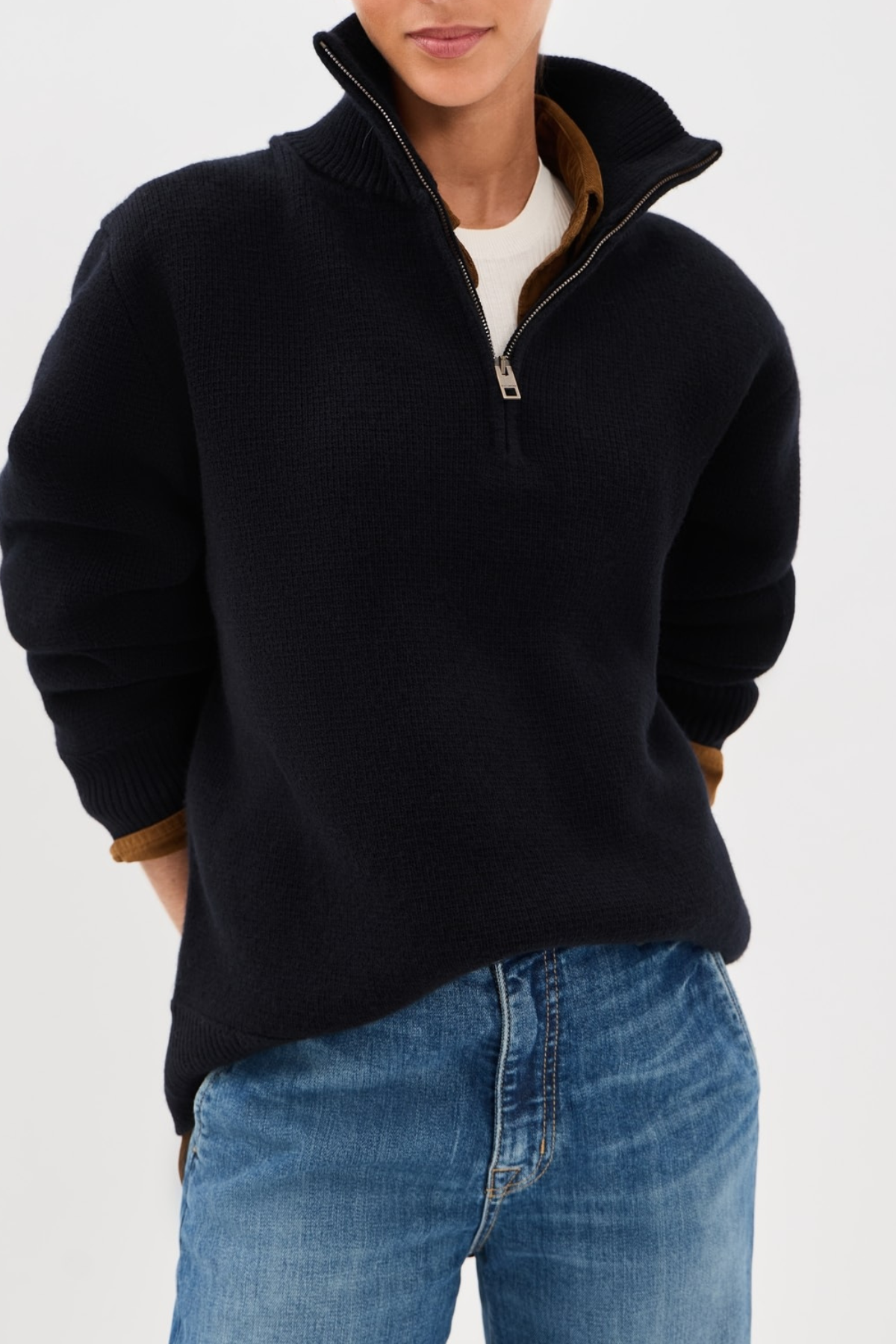 Nili Lotan Axel Sweater - Dark Navy