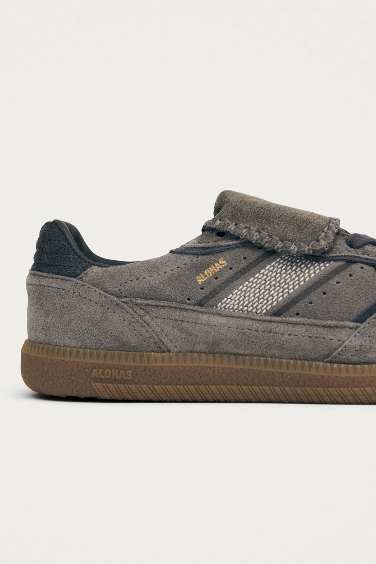 ALOHAS TB.490 Club Suede Leather Sneakers - Suede Dark Grey