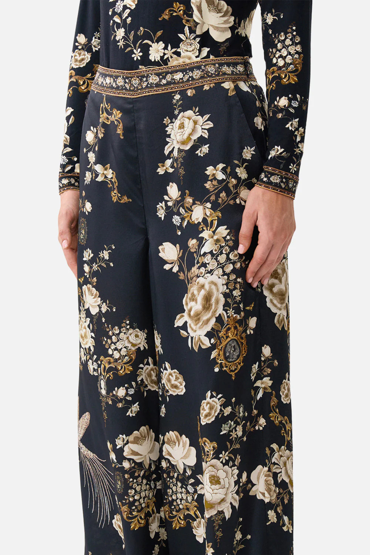 Camilla Straight Leg Relaxed Trouser - Flamenco Folklore