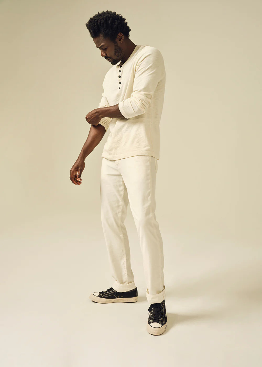 Pantalones de lino elásticos rectos y ajustados para hombre de Citizens of Humanity