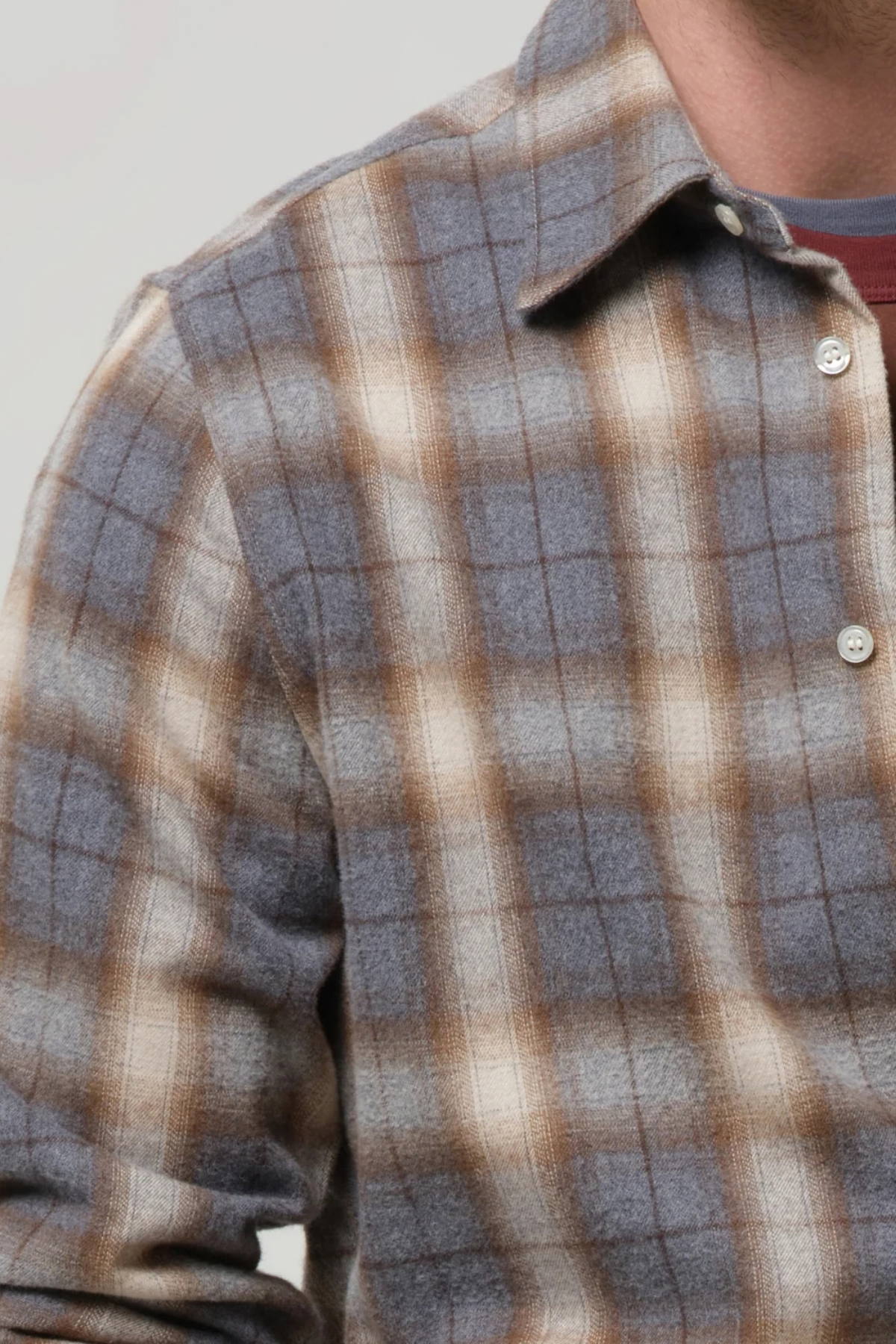 Citizens of Humanity Men's Long Sleeve Cairo - Cascade Plaid