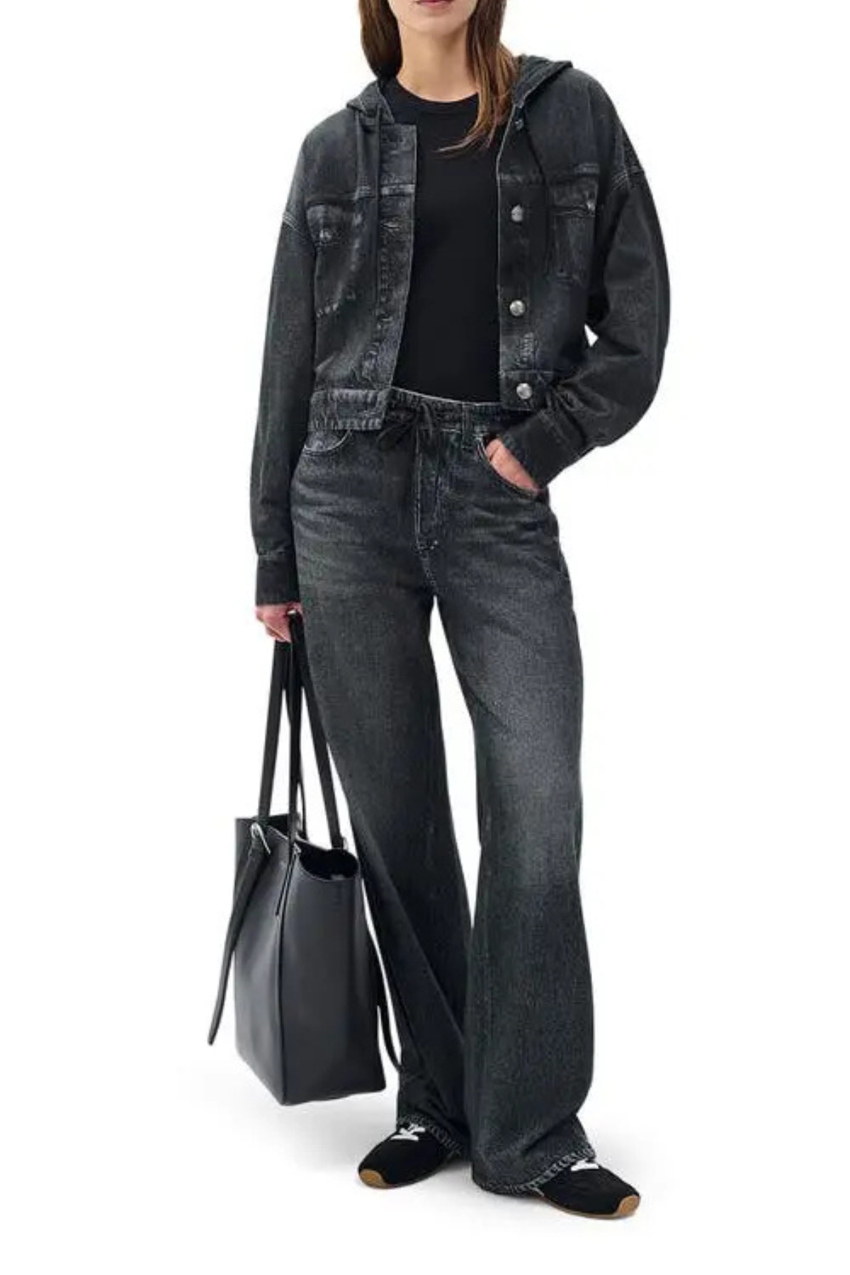 Rag & Bone Miramar Terry Hood Trucker Jacket