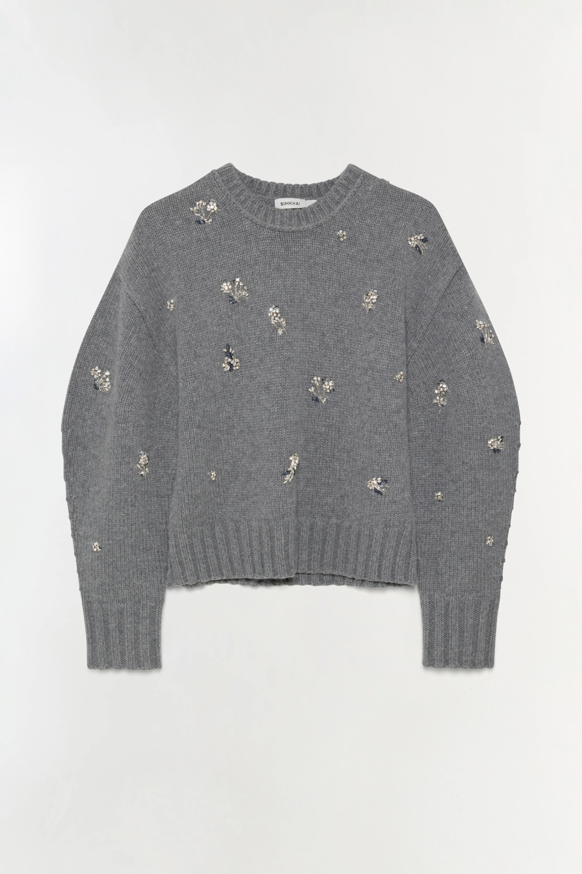 Simkhai Coraline Embellished Knit Crewneck