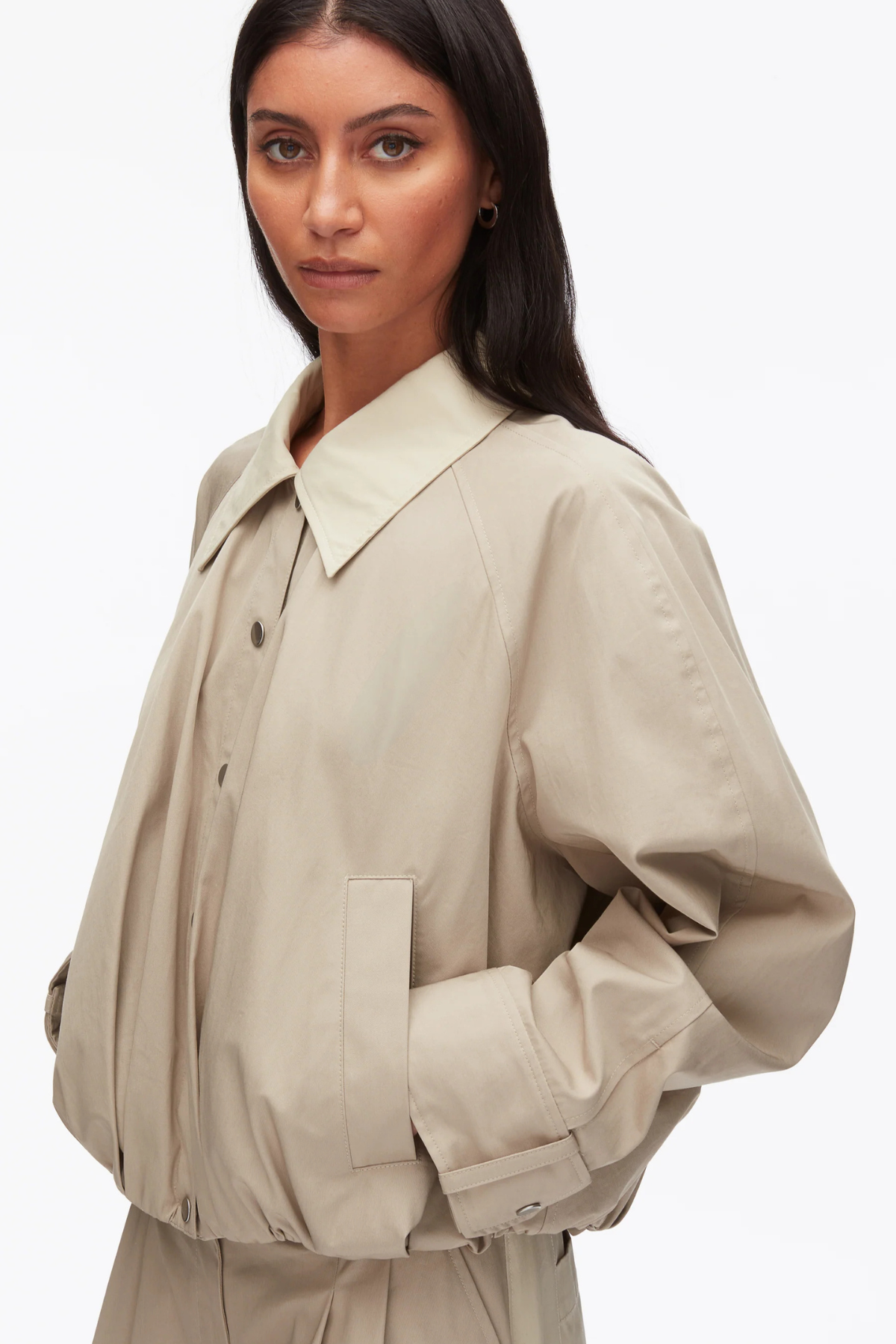 3.1 Phillip Lim Snap Front Blouson Bomber Jacket