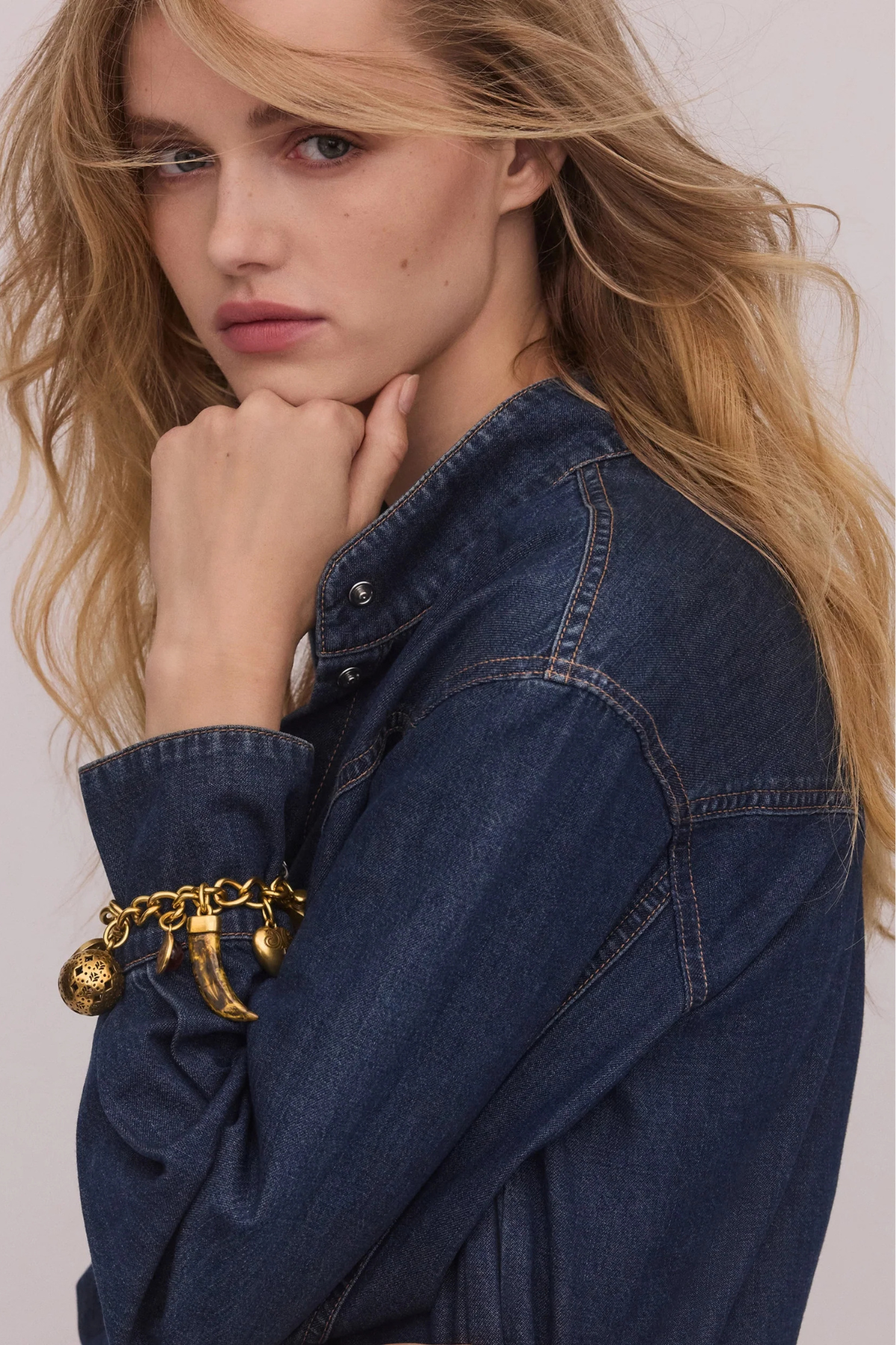Veronica Beard Western Charms Chain Belt - Gold
