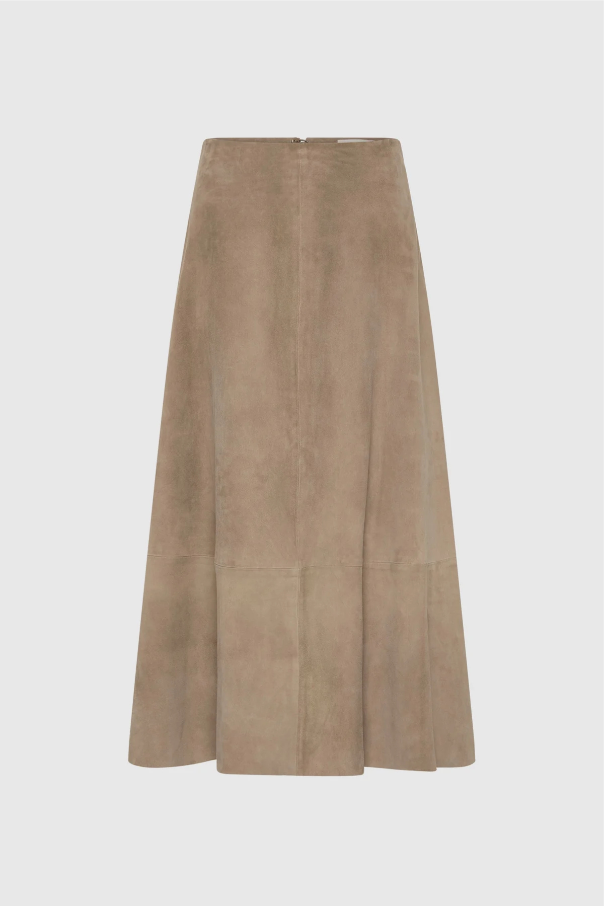 St. Agni Suede Circle Skirt - Earth