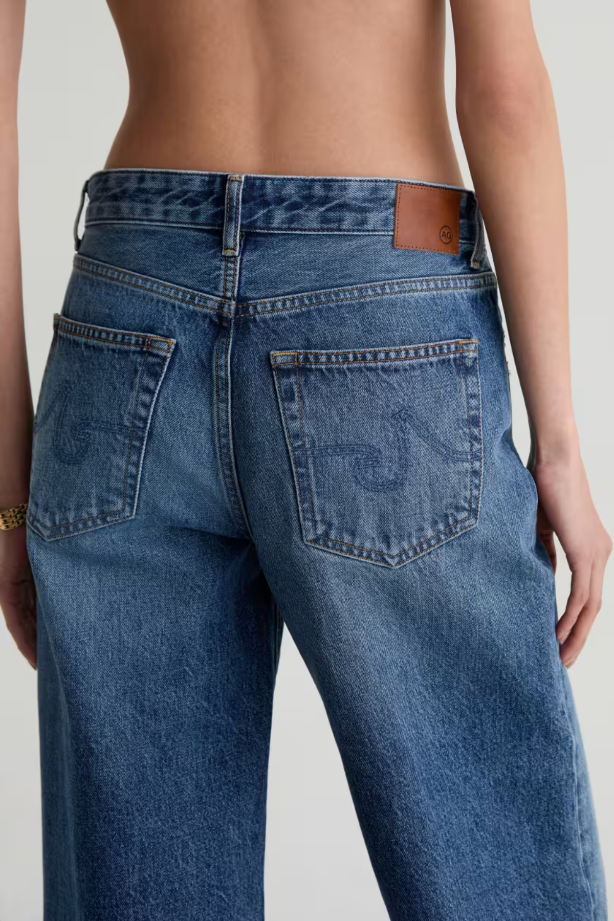 AG Jeans Saige Wide Leg Jean - Nostalgia