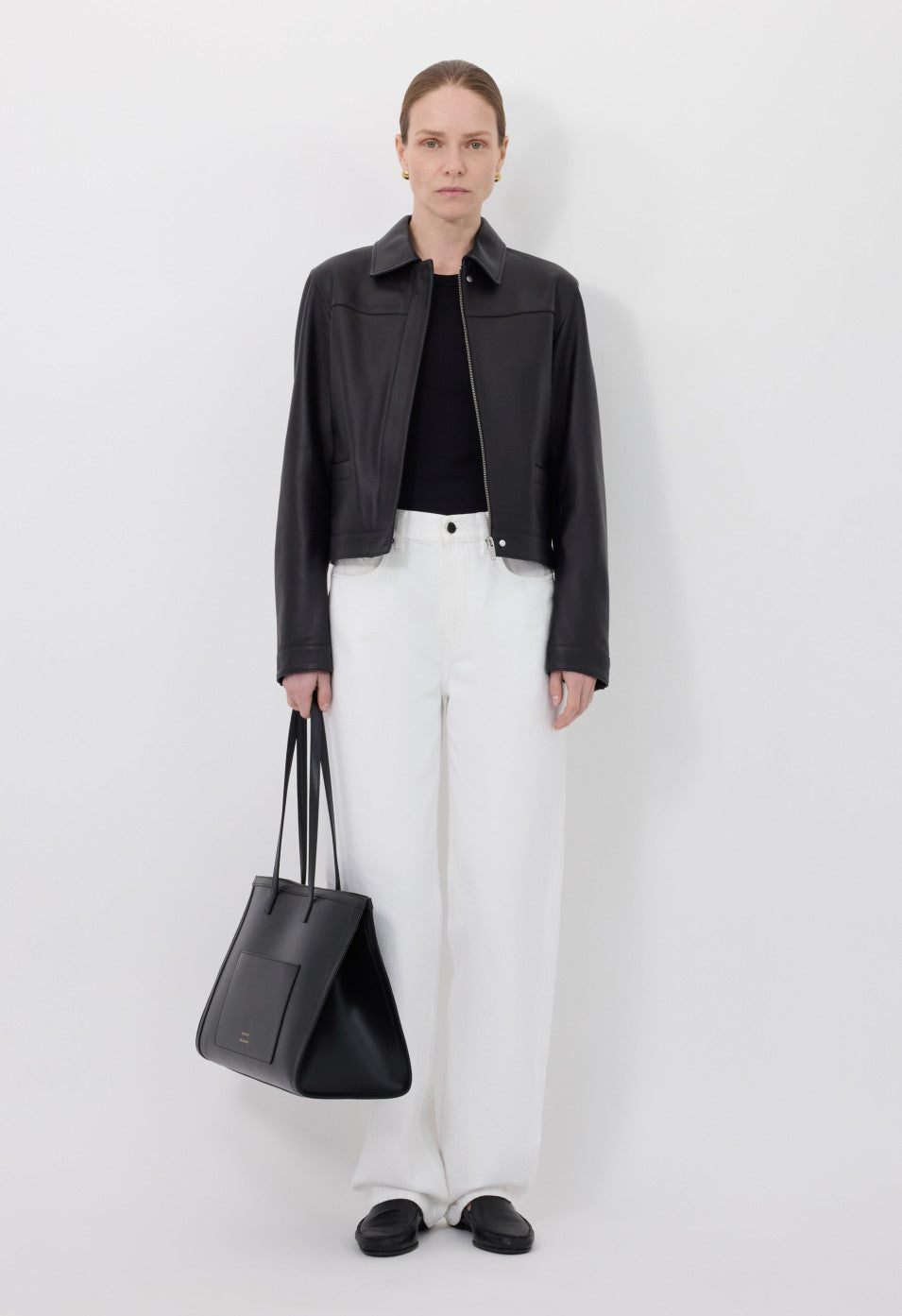 Loulou de Saison Ascot Leather Jacket