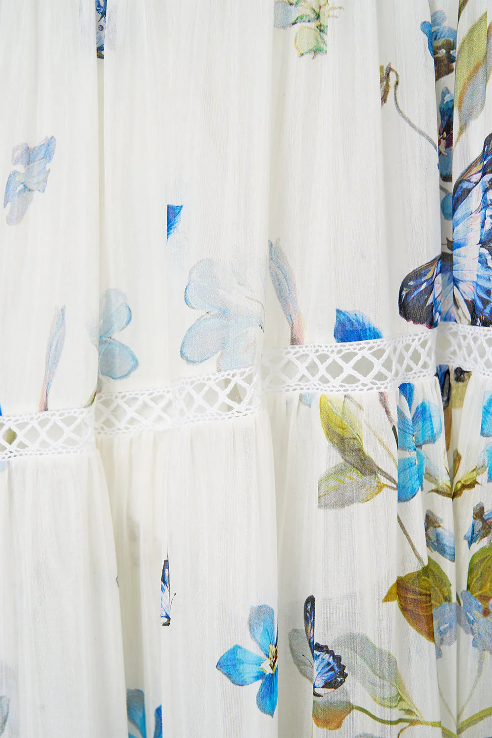 Vestido trapecio escalonado de Camilla