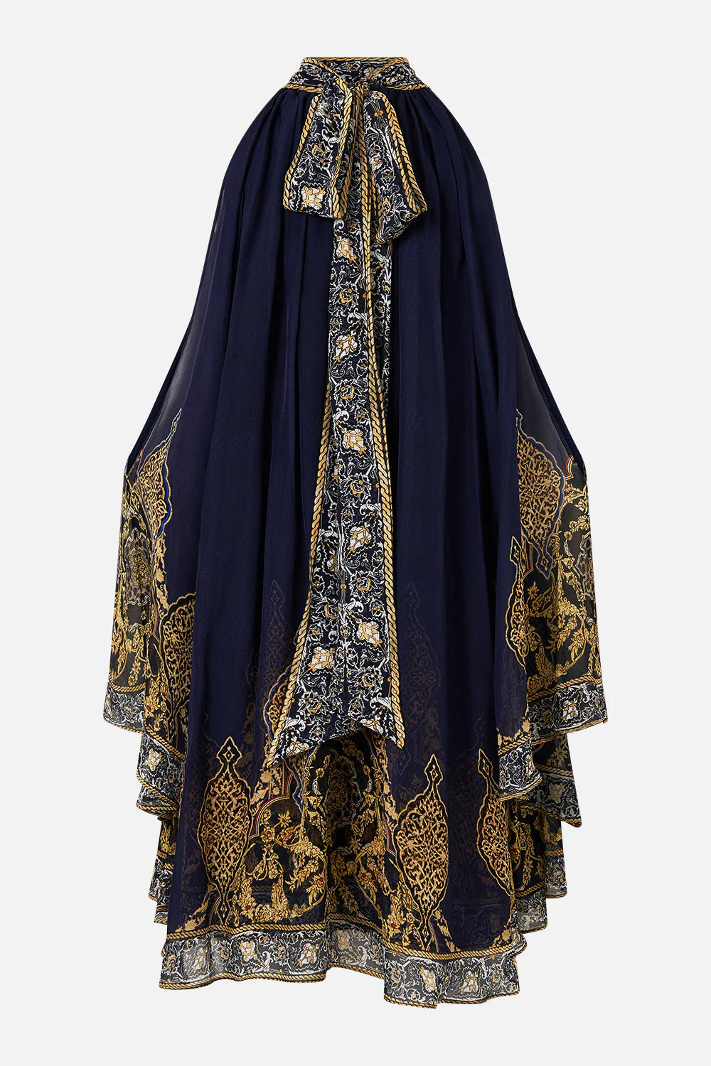 Vestido corto con hombros descubiertos de Camilla