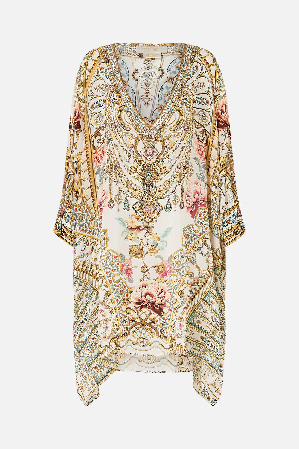 Caftán corto con puños Camilla