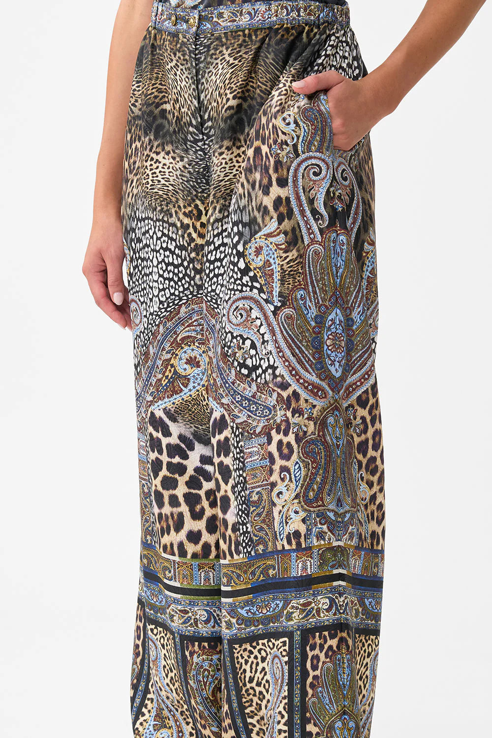 Pantalón de estar por casa con botones delanteros Camilla