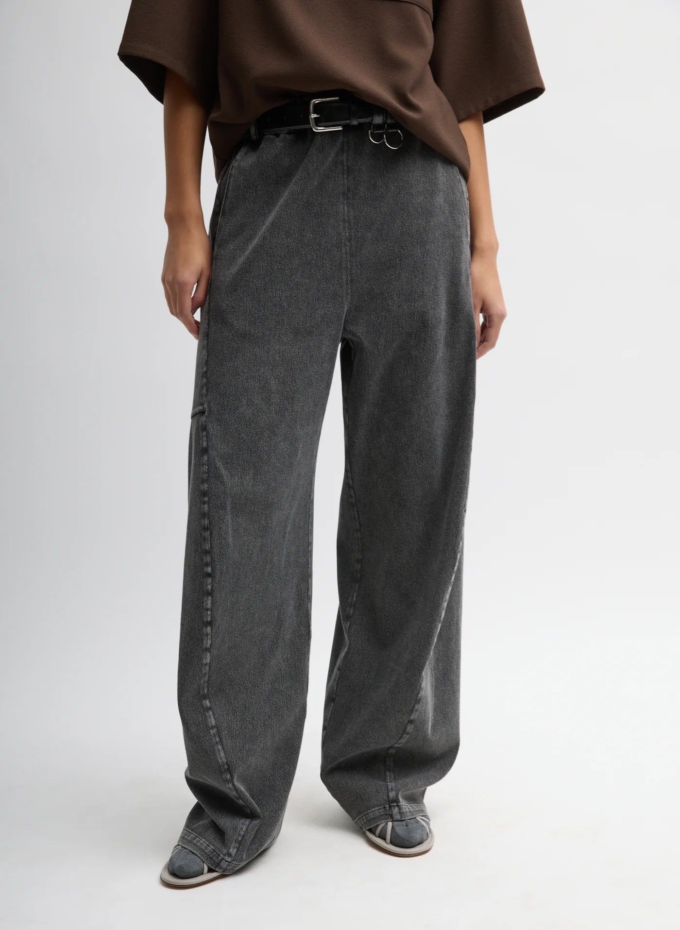 Tibi Stretch Denim Knit Winslow Pant