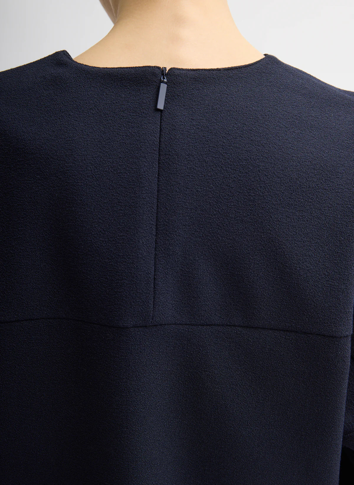 Tibi Mica Crepe V-Neck Top