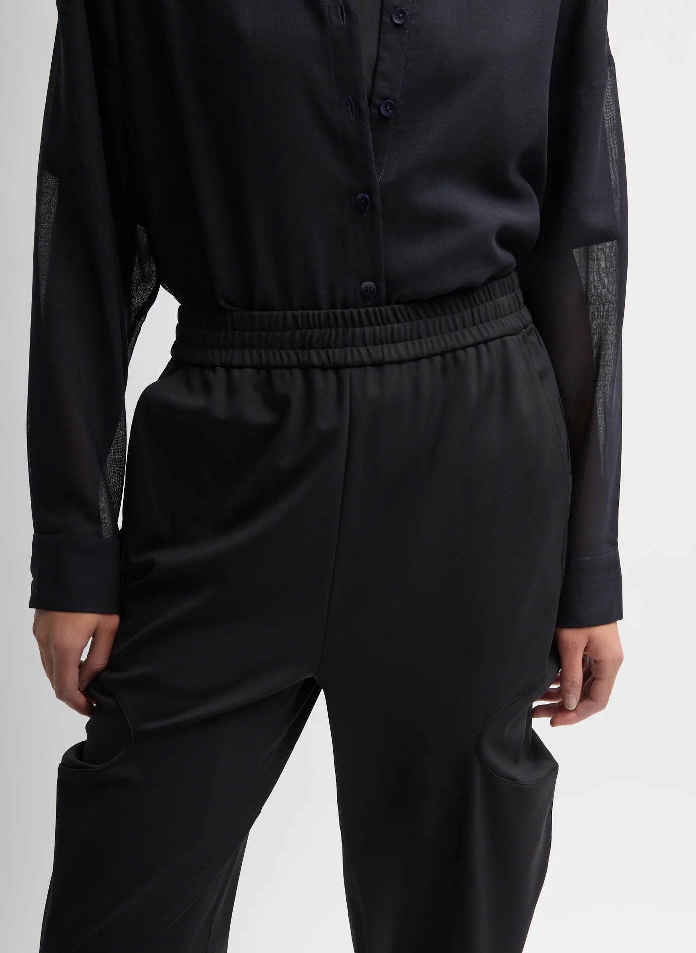 Tibi Compact Ultra Stretch Knit Sculpted Meir Pant