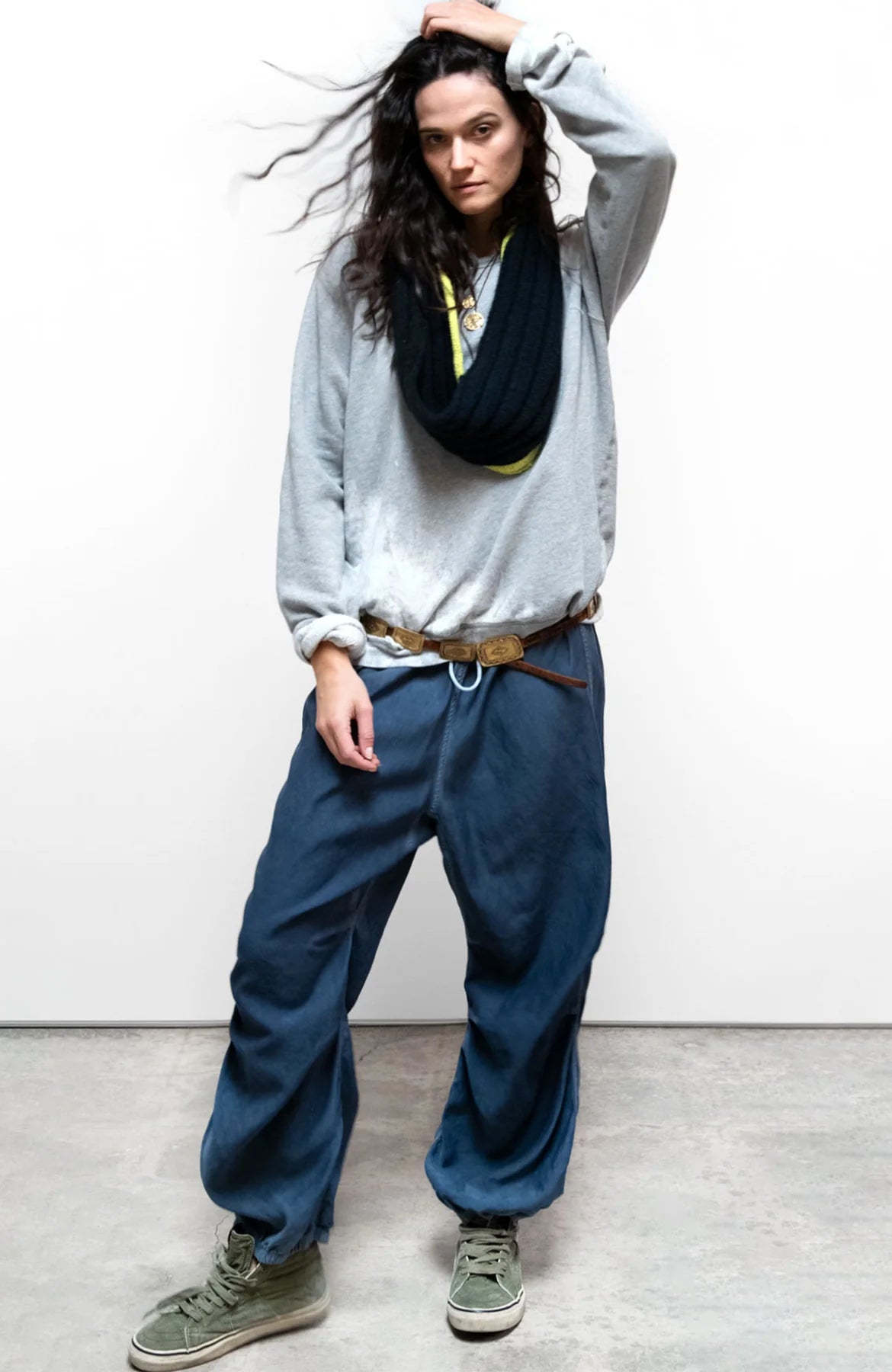 Freecity MATTE/SATIN LOOSE DRAWCORD BIGGY Pant