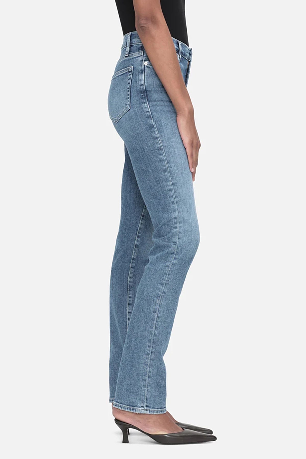 Frame Le High Straight Long Jeans