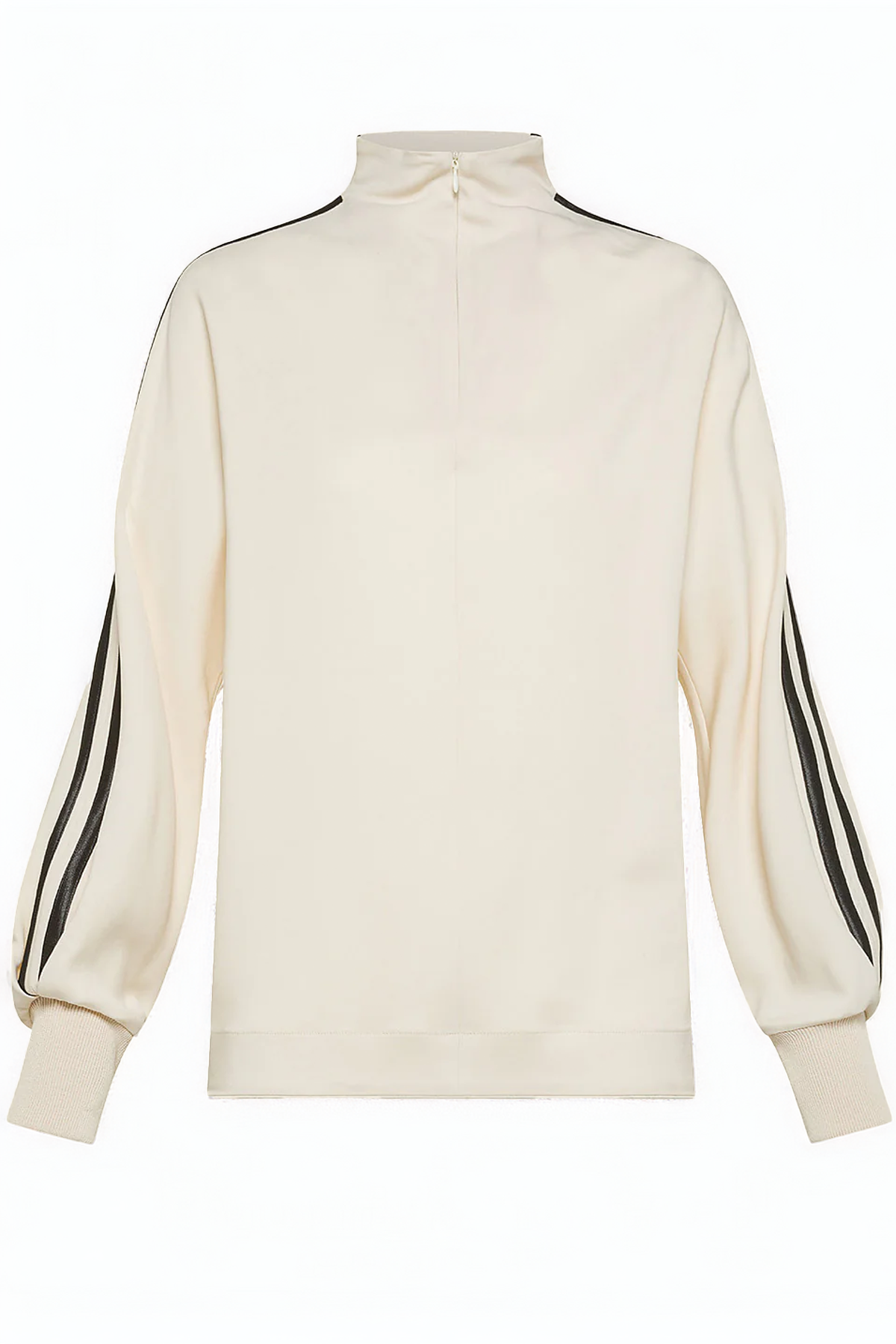 Forte Forte Stretch Cady Crepe Top With Knitted Edges