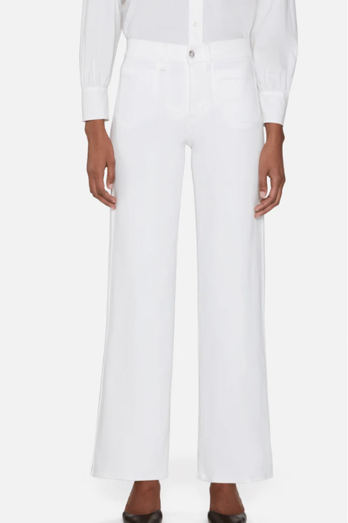 Le Slim Palazzo Modernist Pocket White - Frame